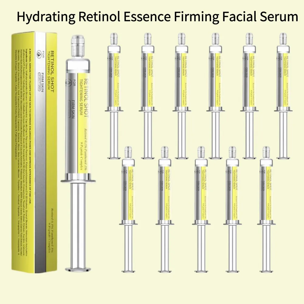 

Hydrating Retinol Essence Firming Facial Serum Mild Moisturizing Lifting Anti Aging 10ml Portable Soothing Rejuvenate Anti-Dry