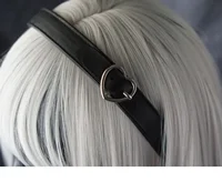 Diadema de cuero gótico con forma de cubo para mujer, diademas Punk Harajuku, ropa de calle, banda para el cabello Y2K, tocado para niña, accesorios para el cabello