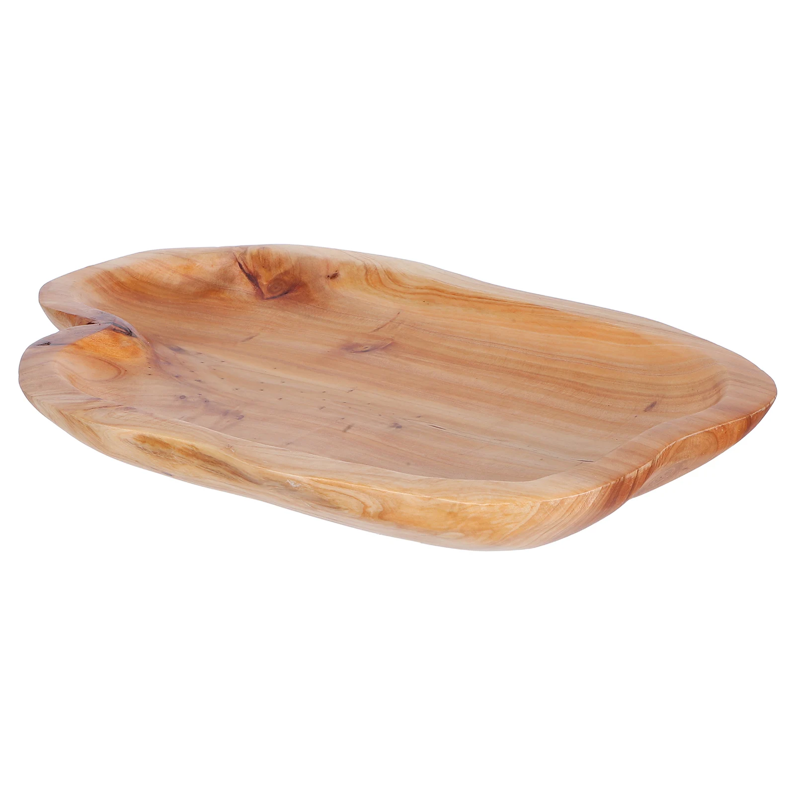 

Wooden Decorative Tray Home Kitchen Counter Coffee Table Natural Wood Snack Board Irregular Design Easy Clean Sturdy Material