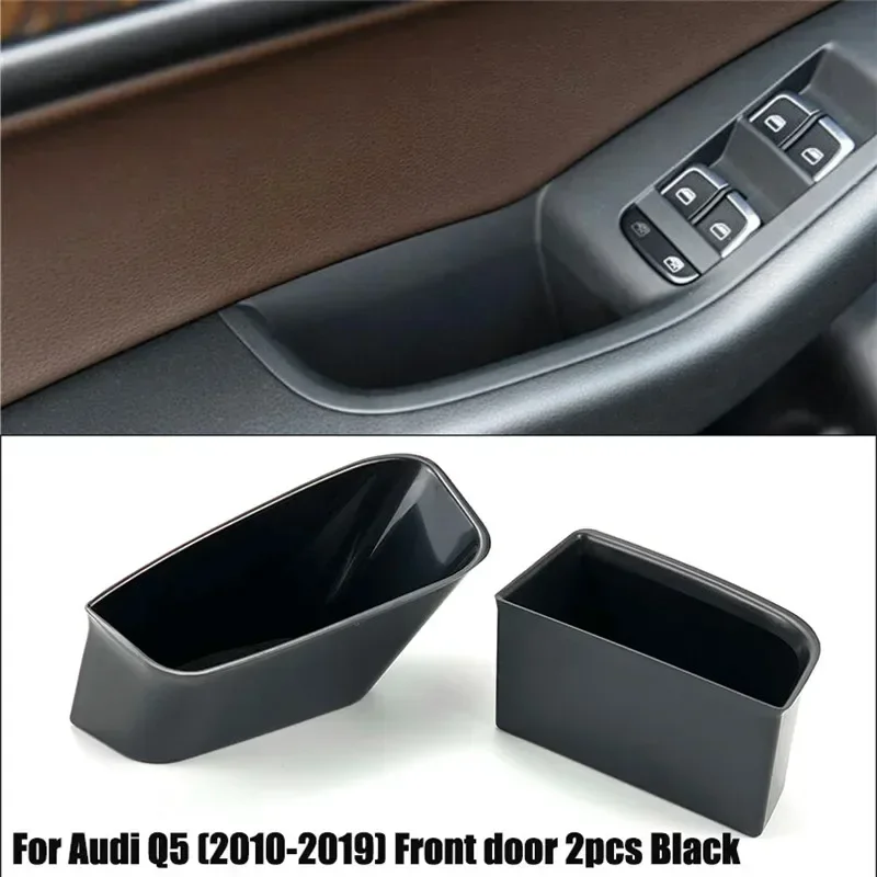 For Audi A4 B8 A5 S5 Q5 8R SQ5 1pair Car Interior Door Handle Armrests Storage Box Organizer Phone Holder case Car Styling