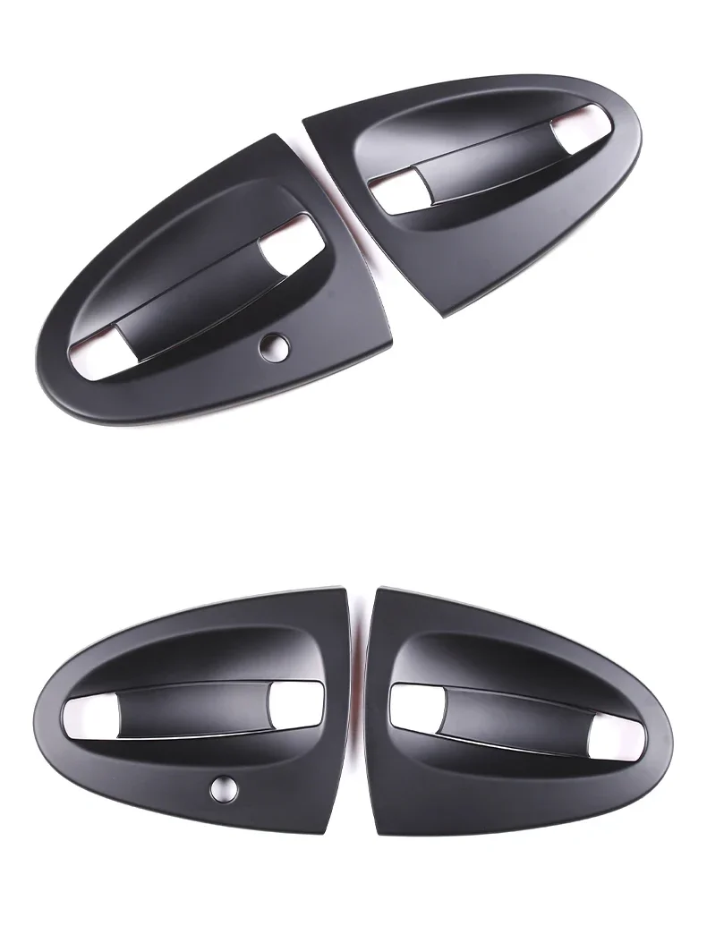 ABS Carbon Faser Für Mercedes Benz Smart 451 Fortwo 2009-2015 Auto Außentür Griff Abdeckung Trim Dekor Aufkleber zubehör – Detail 5