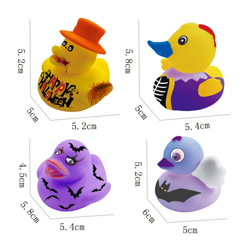 1 Stück niedliche Gummi ente verkleiden verrückte Ente Halloween Baby Bad Spielzeug Strand Pool Wasserpark Wasser schwimmende Ente Kinder Spielzeug Geschenke