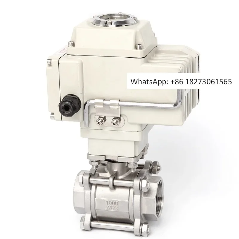 

Stainless steel electric ball valve threaded three piece Q911F-16P internal thread explosion-proof valve dn25 32