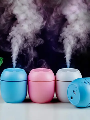 USB Mini Air Humidifier Aroma Essential Oil Diffuser For Home Car Ultrasonic Mute Mist Maker Diffuser with LED Color Lamp