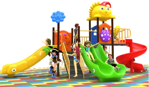 Children's Large Outdoor Playground Equipment Plastic Slide Fiberglass Plastic Construction for School Use 1-3 Years China
