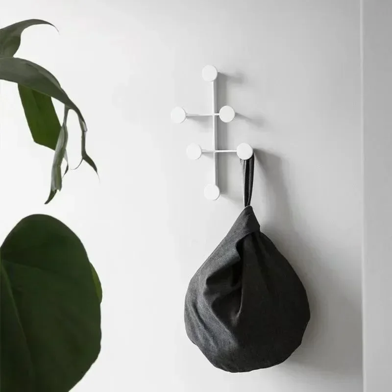 Modern Simple Nordic Wall Hanger Clothes Storage Organizer Coat Rack Metal Creative Multipurpose