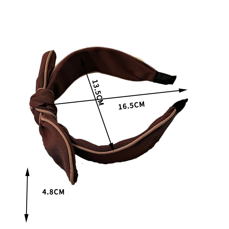 New Style Simple Color Package Rabbit Ear Hairbands Woman, Wide-brimmed Bow Headband Fashion Pressure  Hair Accessories