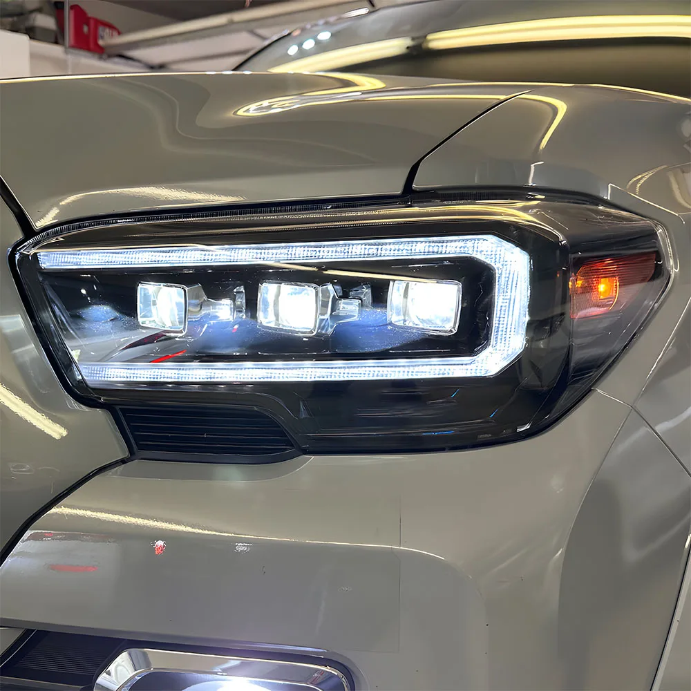 2016-2019 For Toyota Tacoma LED Auto Headlight Projector Assembly Car Front Lamps Three Dynamic Turn Lens Accessories Upgrade