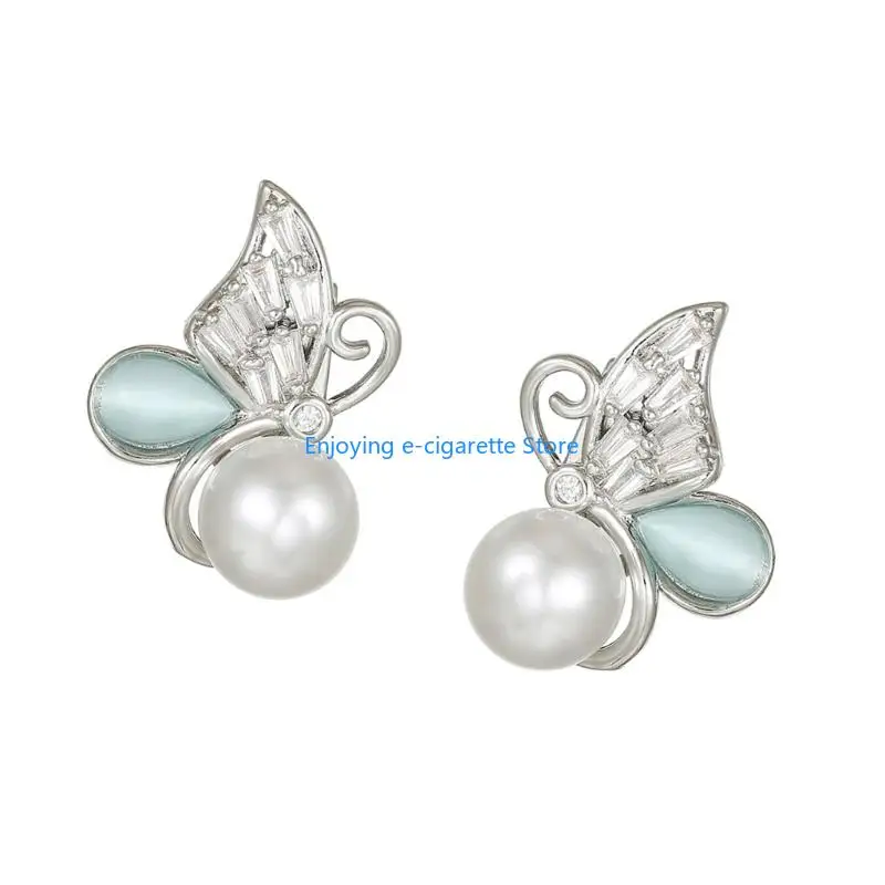 Packung mit 2 eleganten Schmetterlings-Ohrclips für Freeclip1/2-Ohrhörer mit Charm-Schnalle Y4QF – Detail 7
