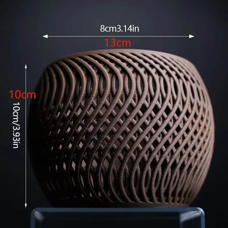 Modern Minimalist 3D Printed Flower Pot Polygonal Succulent Orchid Planter Elegant Art Decor for Balcony Home