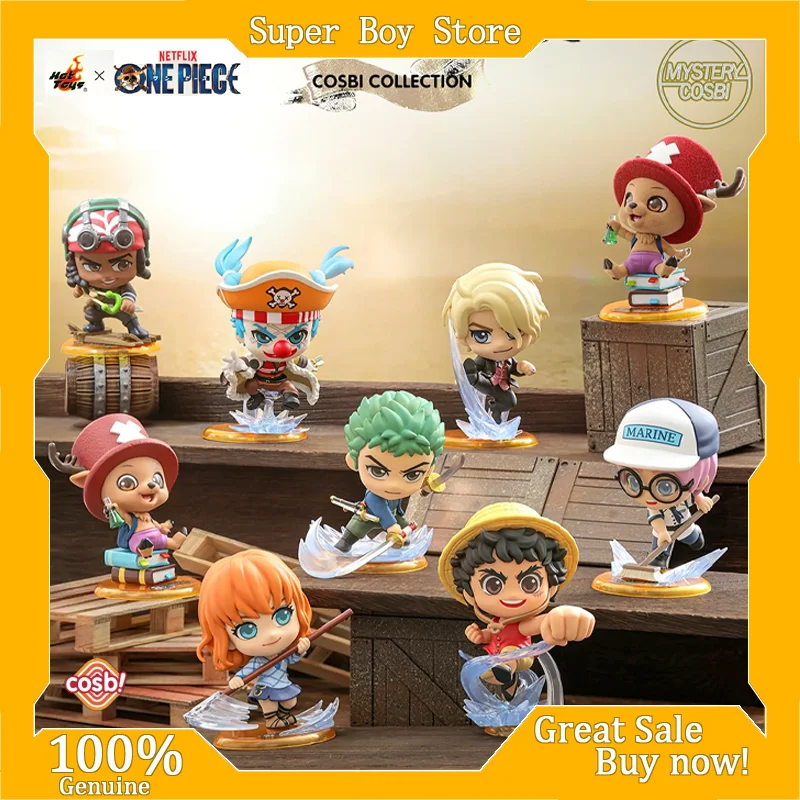 

COSBI One Piece V2 New Mini Figure Blind Box Hot Toys Netflix Mystery Collection Flocked Desktop Decor Gift For One Piece Fans