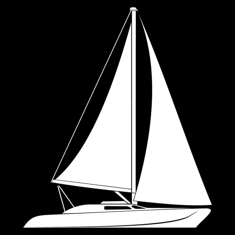

Sail Boat Fashion Car Styling Decoration Vinyl Sticker 14.2cm *12.1cm