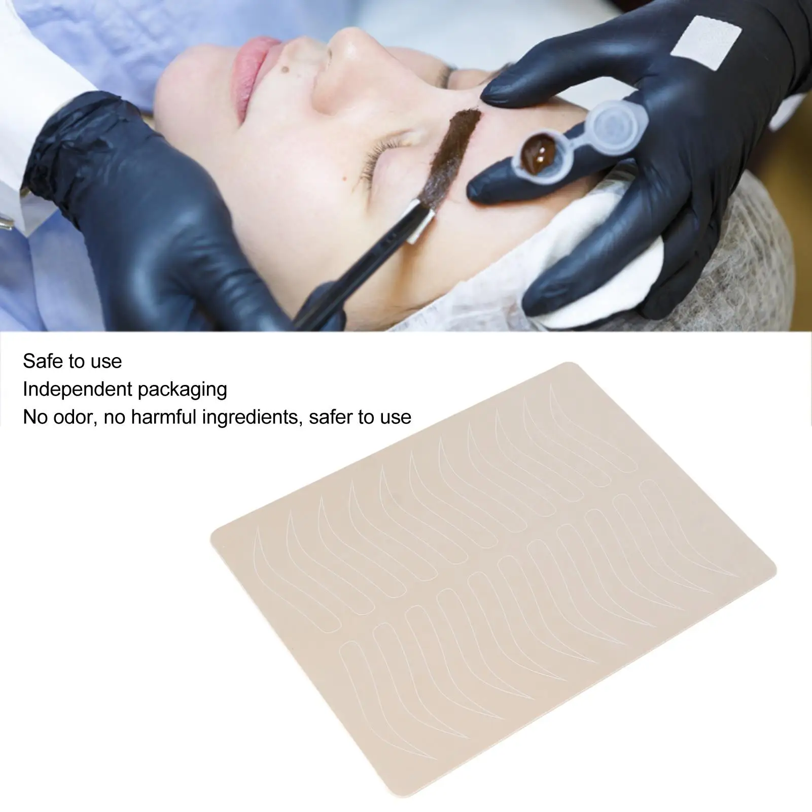 سيليكون Microblading ممارسة الجلد لتدريب وشم الحاجب مثالية للمبتدئين #6