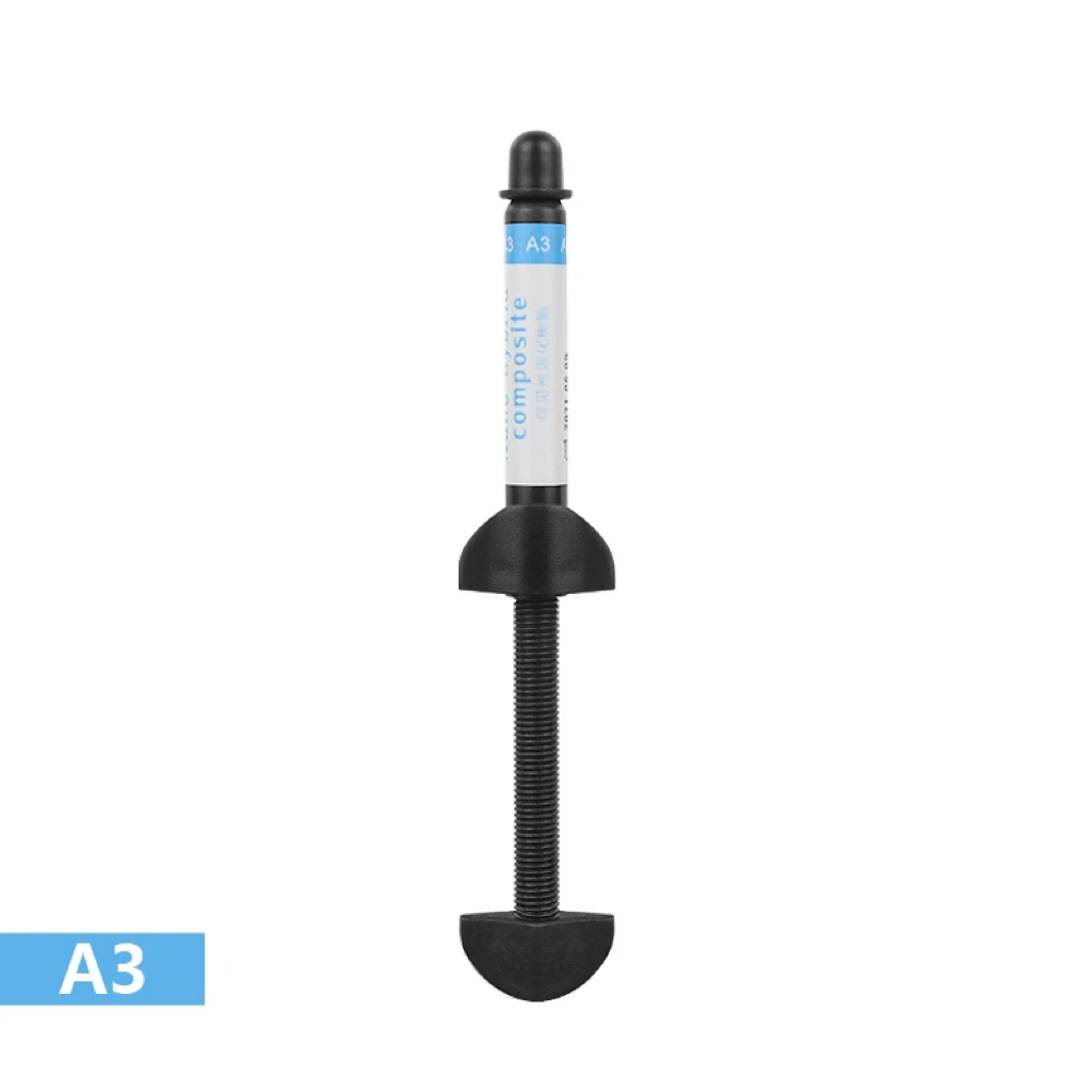 Dental Nano Flowable Hybrid Composite Resin 4g A1 A2 A3 A3.5 B1 Light-Curable Spatulas Light Curing Composite Resin Oral Dentist