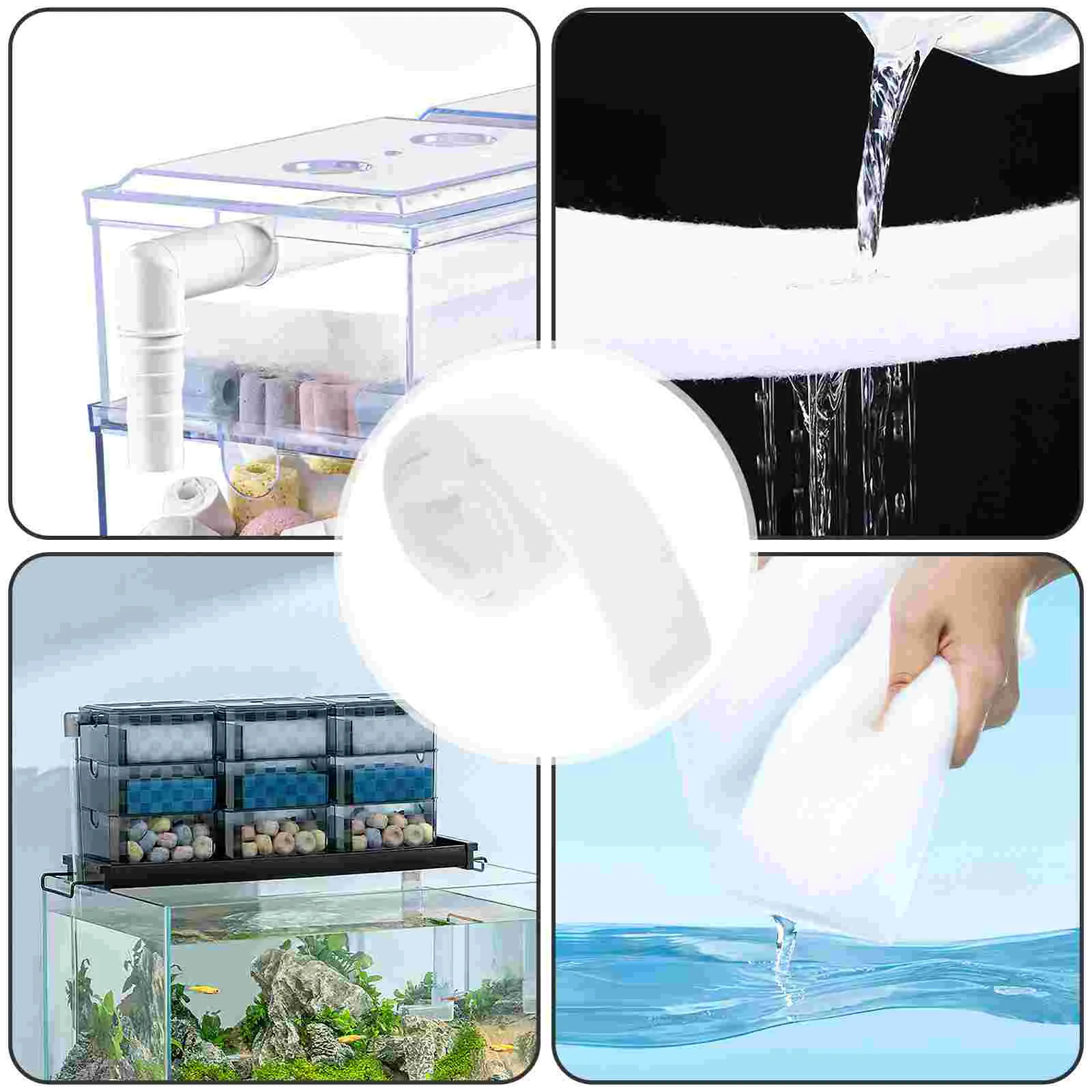 

High Density Sponge 2m x 12cm Aquarium Filter Material Purification Pad Reusable Customizable Size Sea Water Fresh Water Aqua