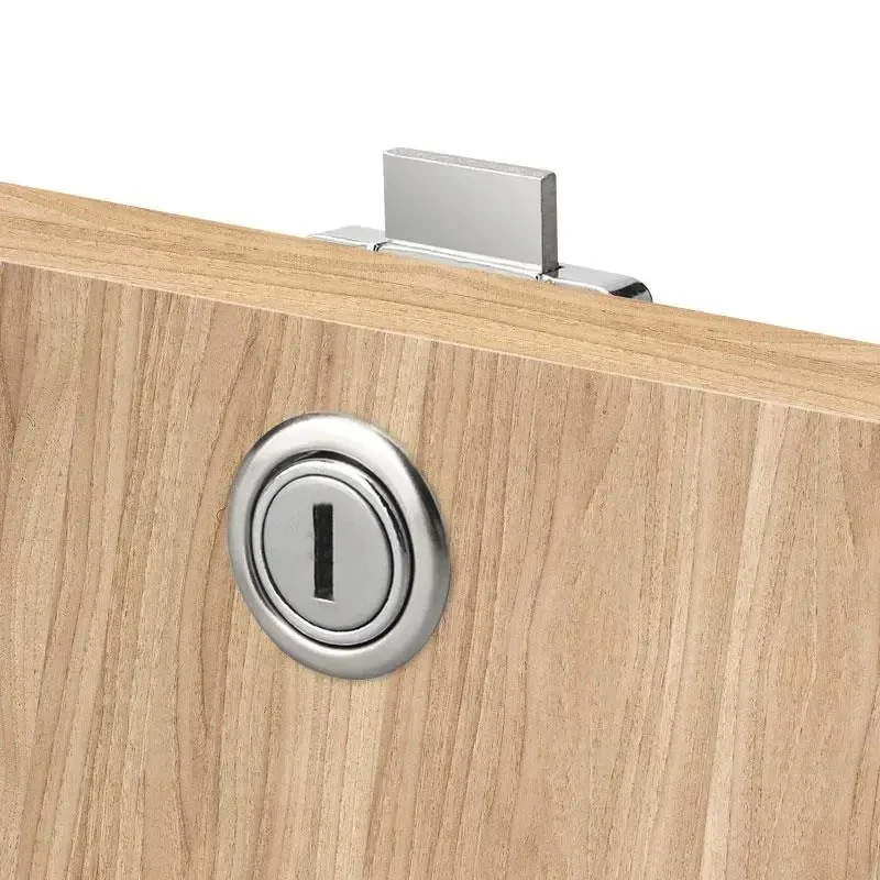 1set Drawer Lock with/without Key Used for Bedside Tables Wardrobe Office and Household Furniture Locks