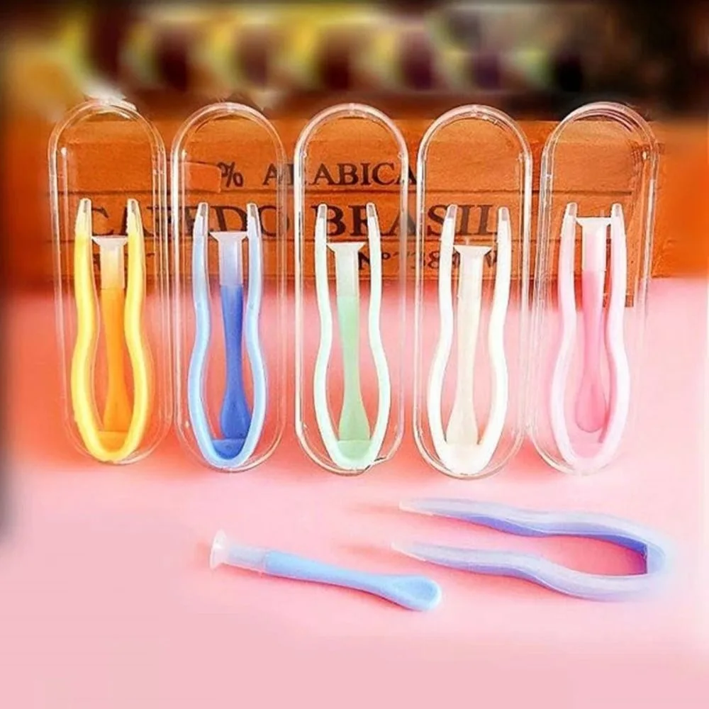 1PC Eyes Care Contact Lens Inserter Mini Wearing Tool Solid Color Clip Stick Tweezers Contact Lens Case Women Men