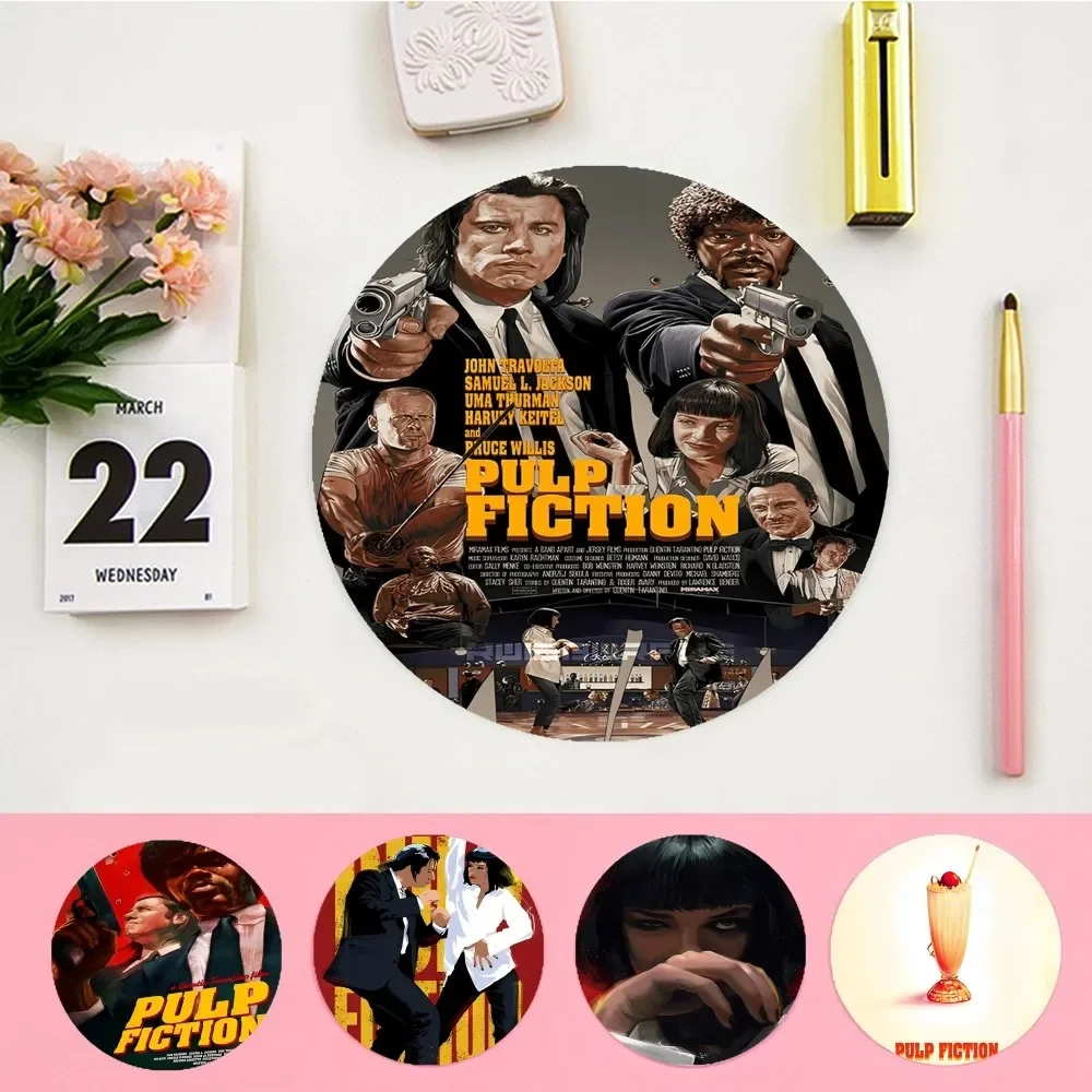 

Pulp Fiction kill billRound Custom Skin Big Promotion Table Mat Mousepad Computer Keyboard Pad Games Pad Deskpad Home Decor