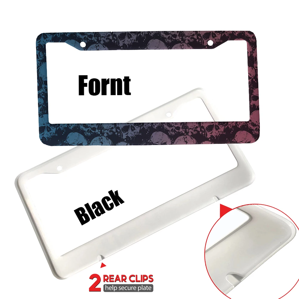 Best-selling pattern American Car 12" x 6" Laser Cut Chrome FLicense Plate Frames- Car/Truck/SUV Automobile Decoration Accessory