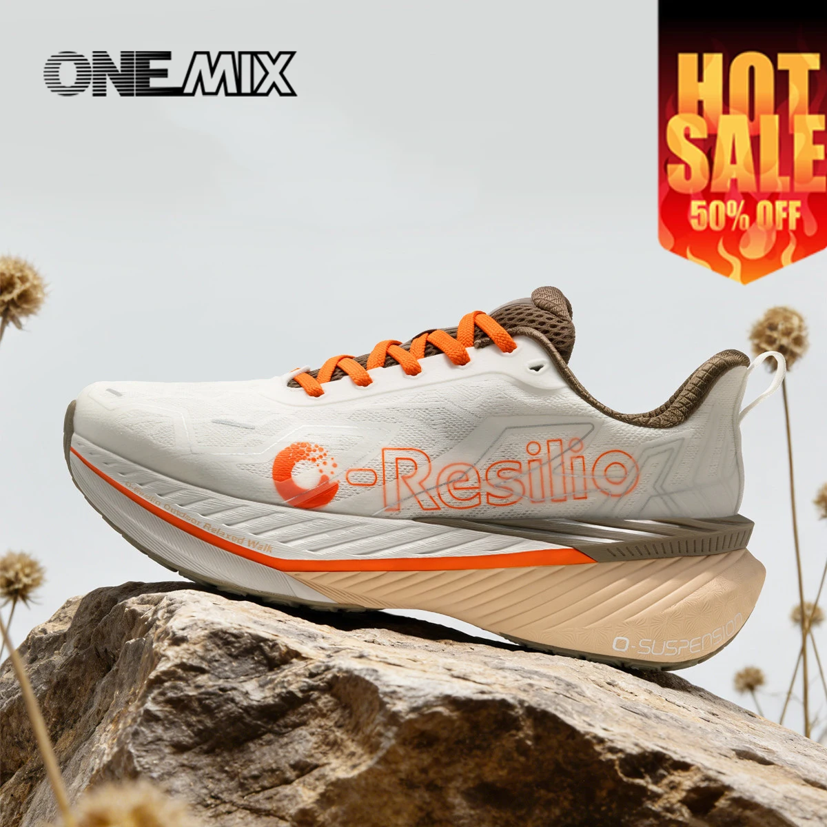

ONEMIX Running Shoes Men Women Sneakers Lightweight Outdoor Stable Cushioning Sporty Bounce-resistant Walking Shoe Hot Sell