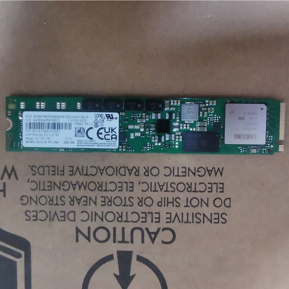 PM983 M.2 Nvme 22110  1.92TB  PCIE Enterprise Internal Solid State Drives Server For Samsung Desktop