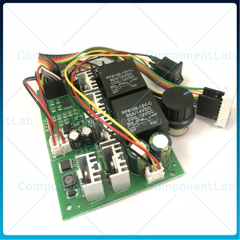 Bidirectional Forward/Reverse DC Motor Speed Controller with Digital Display Tachometer 40A 12V/24V/36V