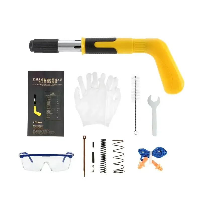 Steel Nails Guns Rivet Tool Brick wall Anchor Wire Slotting Device Decoration Rivet Gun Home Wall Fastener Set Power Tools