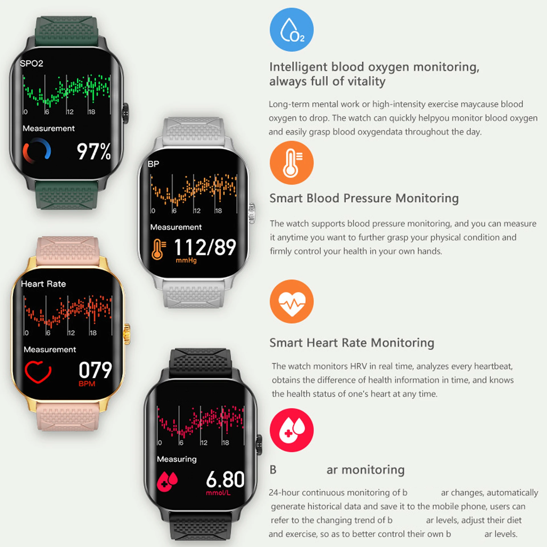 TJXL-GAOKE F12 Cheap Men Ultra Smart Medical Calling Watch Connect Curved Screen Woman Heart Rate Monitoring Smartwatch