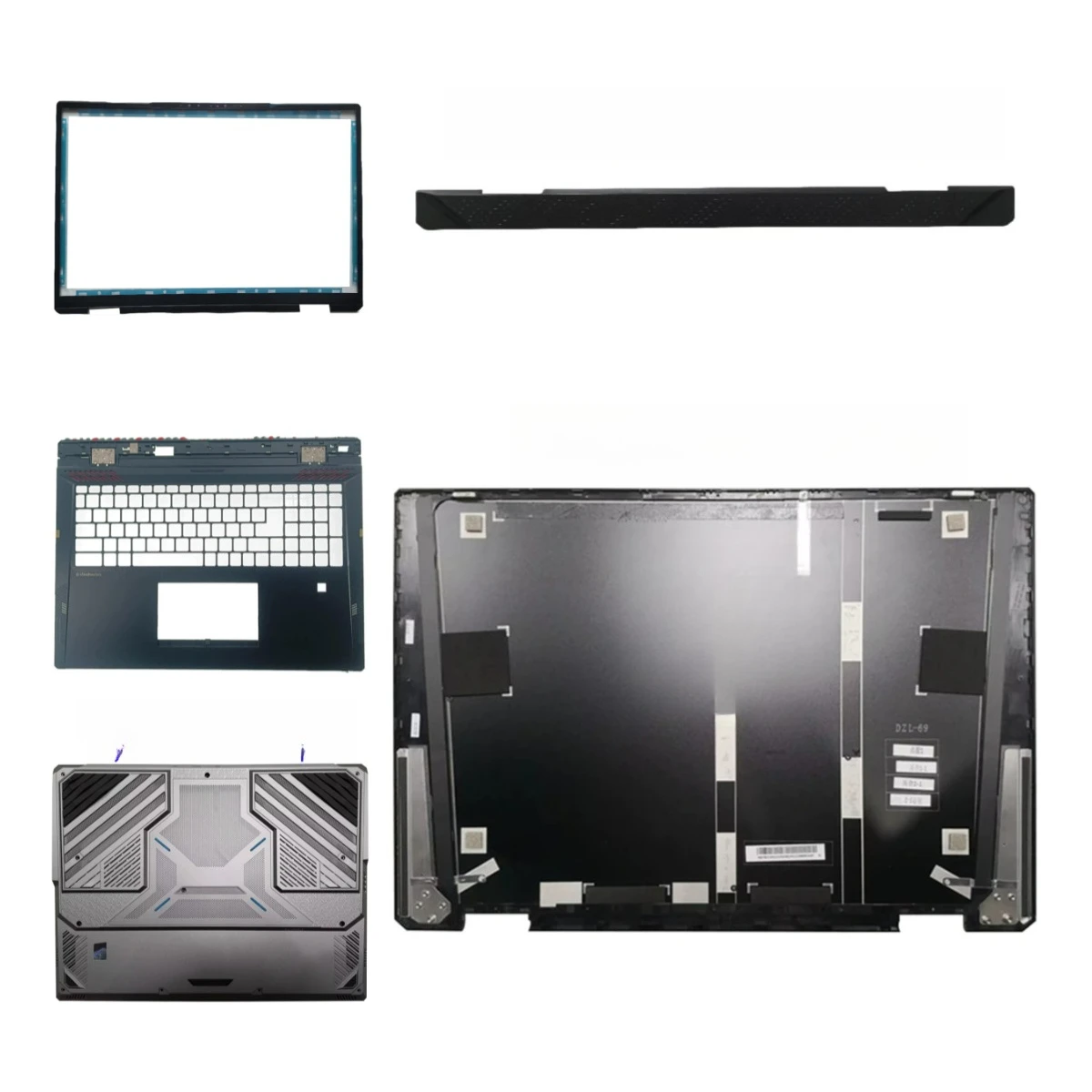 with Titan 18 Ultra Titan 18 HX MS-1822 laptop, LCD screen top cover, screen bezel, palm rest, bottom cover, pressure strip