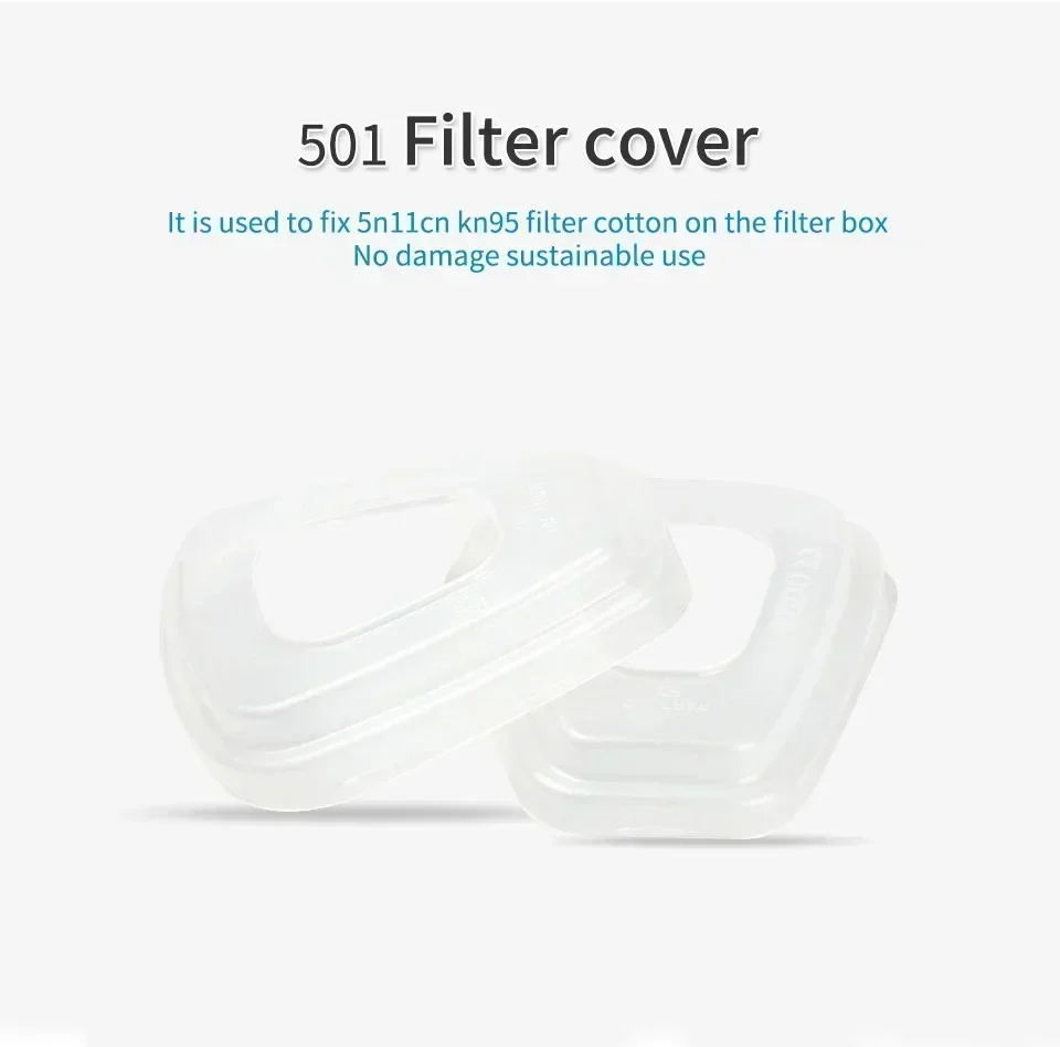 5N11 Dust-proof Filter 501 Retainer For 6001 6002 6003 6004 Cartridge 6200 7502 6800 FF402 Series Respirators Gas Mask Filters