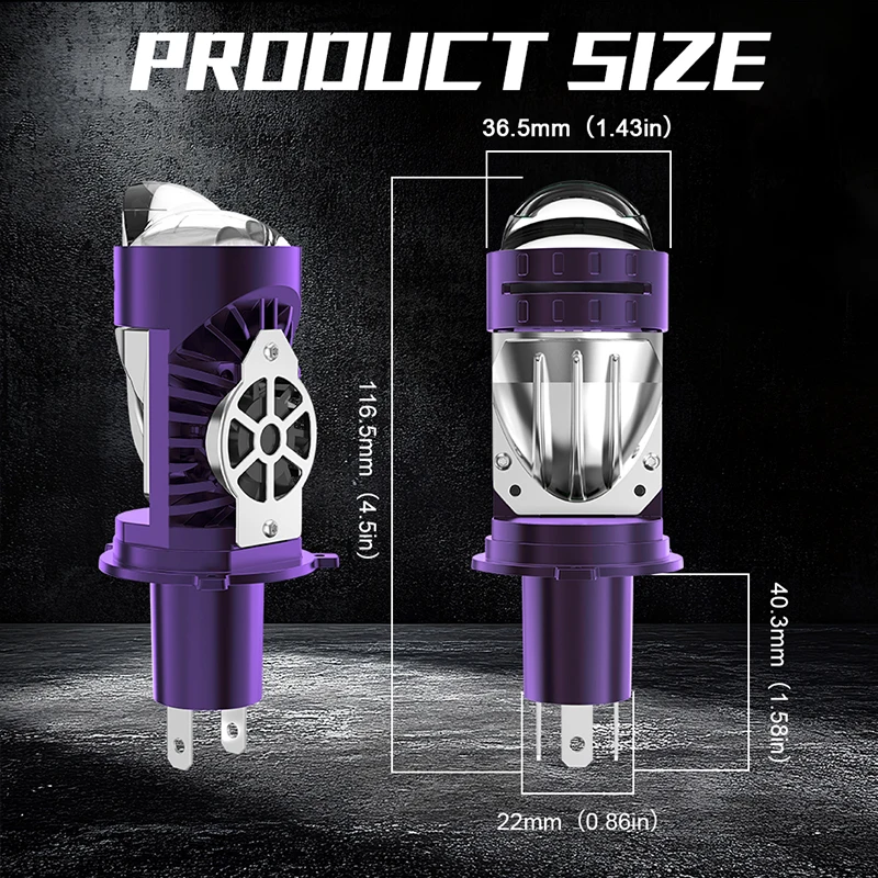 H4 LED المصباح لمبة العارض عدسة Canbus مصباح LED فائق السطوع 3800 واط 5000000LM 6000 كيلو مرحبا/منخفضة الضوء تنطبق على السيارات والدراجات النارية #6