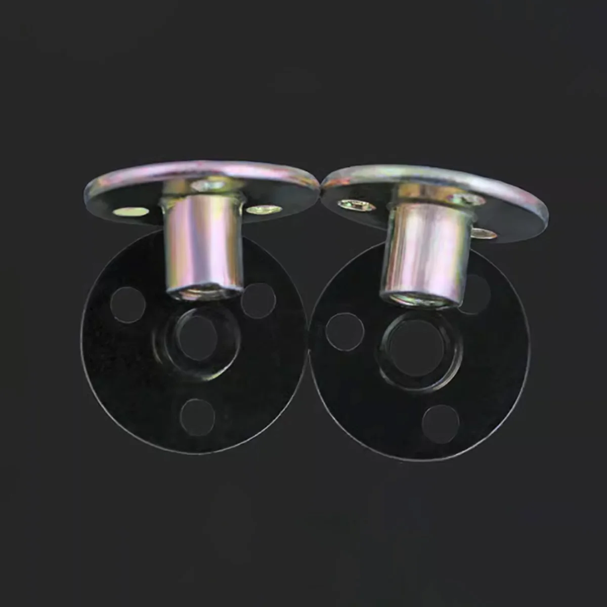 Iron Plate Nut / Furniture Splint Pair Lock Nut / Sofa Foot Lock / Galvanized Three Hole Nut M8M10