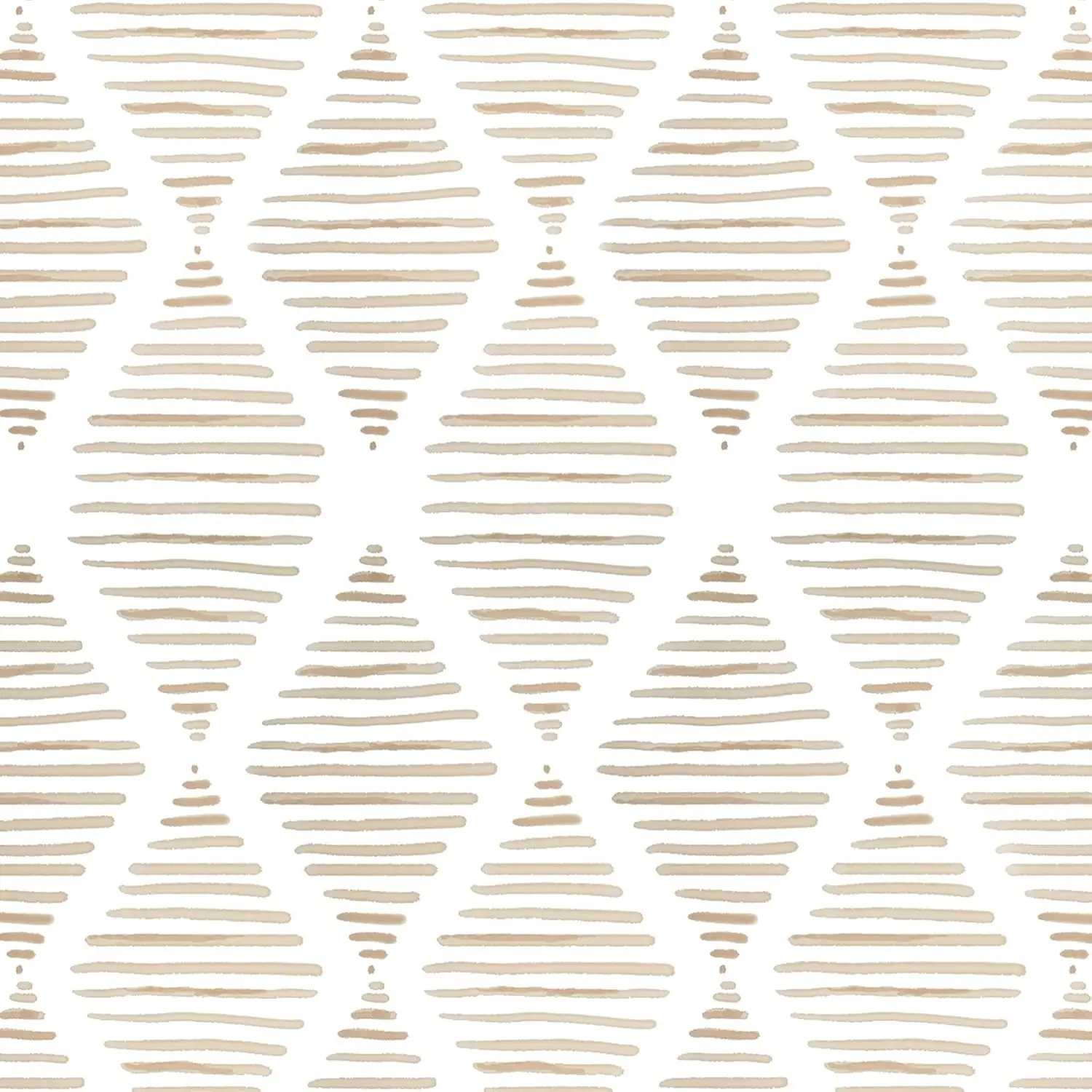 

White and Beige Stripe Peel and Stick Wallpaper Modern Diamond Contact Paper Geometric Removable Self Adhesive Wall Paper