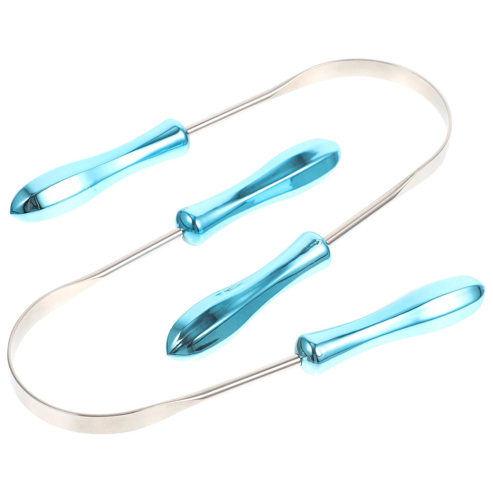 

2pcs Stainless Steel Tongue Cleaner U-Shaped Scrapers for Adults Baby Oral Care Hygiene Professional Cleaners