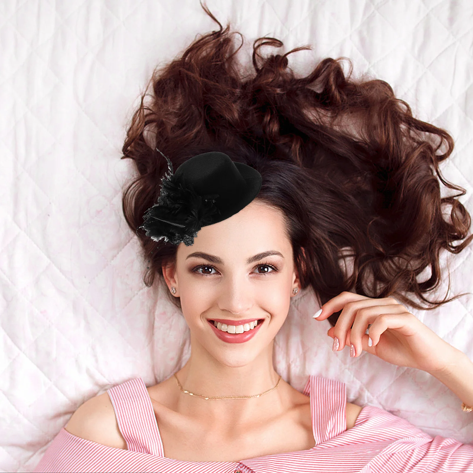 Kant Bloem Haar Clip Hoed Decor Haarspeld Elegante Bobby Pins Party Bruiloft Bruids Haaraccessoires Bobby Pins