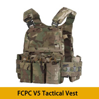 Vest Ferro Plate Carrier V5 FCPC Militar Vest Body Armor Portable MOLLE Systems Triple Magazine Pouch