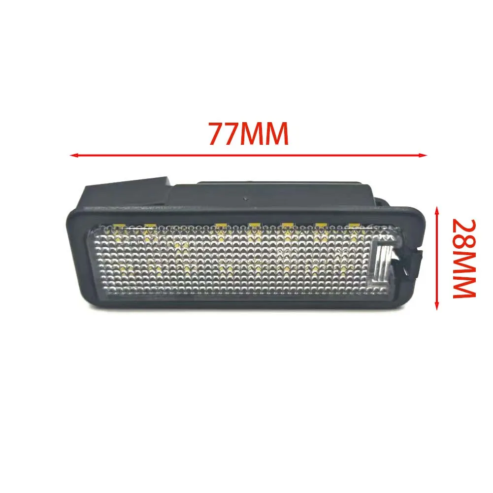 2 قطعة 12 فولت LED الخلفية رقم السيارة لوحة ترخيص ضوء علامة ضوء مصباح لشركة فولكس فاجن GTI جولف 4 5 6 7 MK4 MK5 MK6 MK7 B7 CC شيروكو P2N8 #3