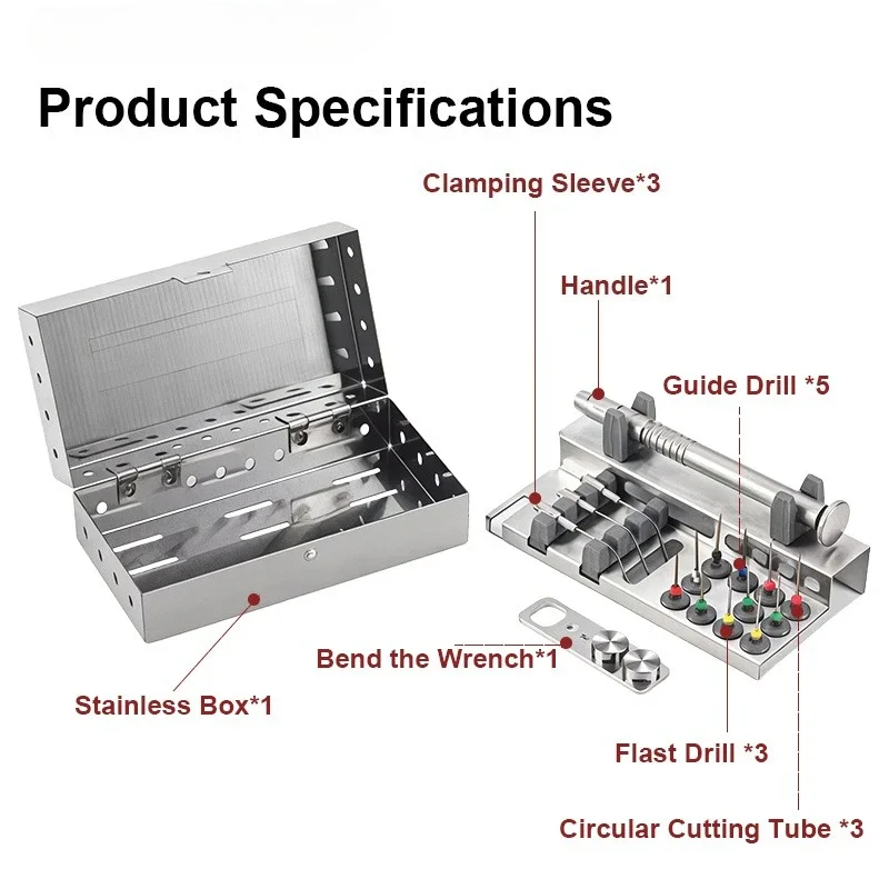 1Set Dental Endodontic File Removal System Kit Endo Broken File Removal Instrument Set Root Canal File Extractor