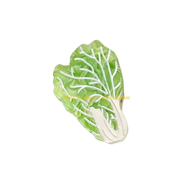 Q39C خلات دبابيس الشعر لطيف الخضار شكل مشبك شعر متعدد الأغراض للفتيات اكسسوارات الحفلات ذيل الحصان الجانب التصميم اليومي