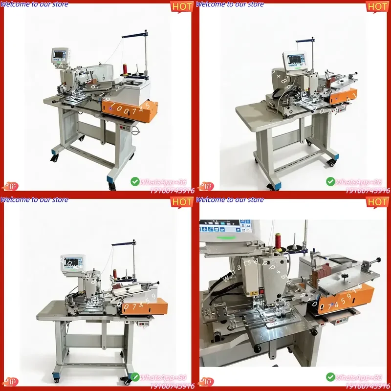 2026CE Sokiei Large Industrial Computerized Programmable Flat-Bed Sewing Machine Lock Stitch Single for Jeans Leather