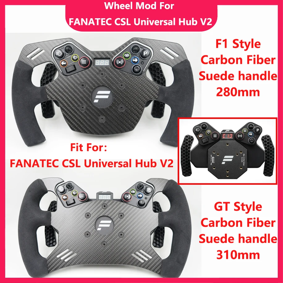 SIMPUSH Formula Racing Sim Wheel Mod GT3 GT4 Sim Racing Simracing For FANATEC CSL Universal Hub V2