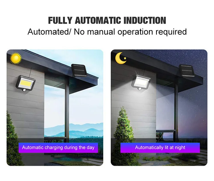 Solar Light Outdoor Motion Sensor Recharge Wall Light Waterproof Emergency Led Light For Street Garden Porch Lamp