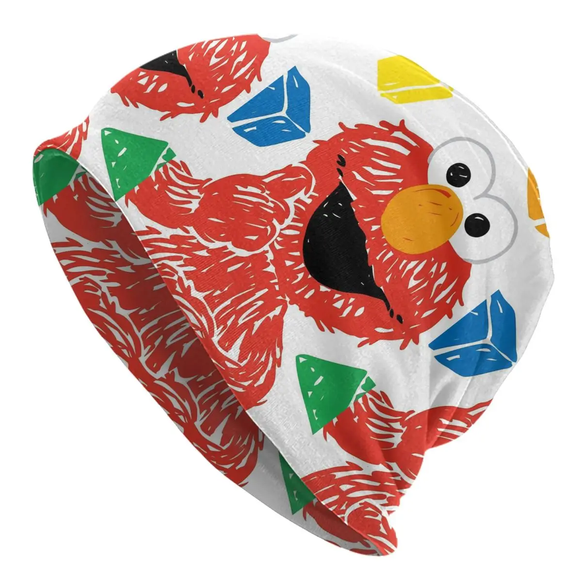 

Шапки-бини с героями мультфильмов «Улица Сезам» Elmo, хип-хоп, унисекс, уличная шапка, теплая шапка двойного назначения