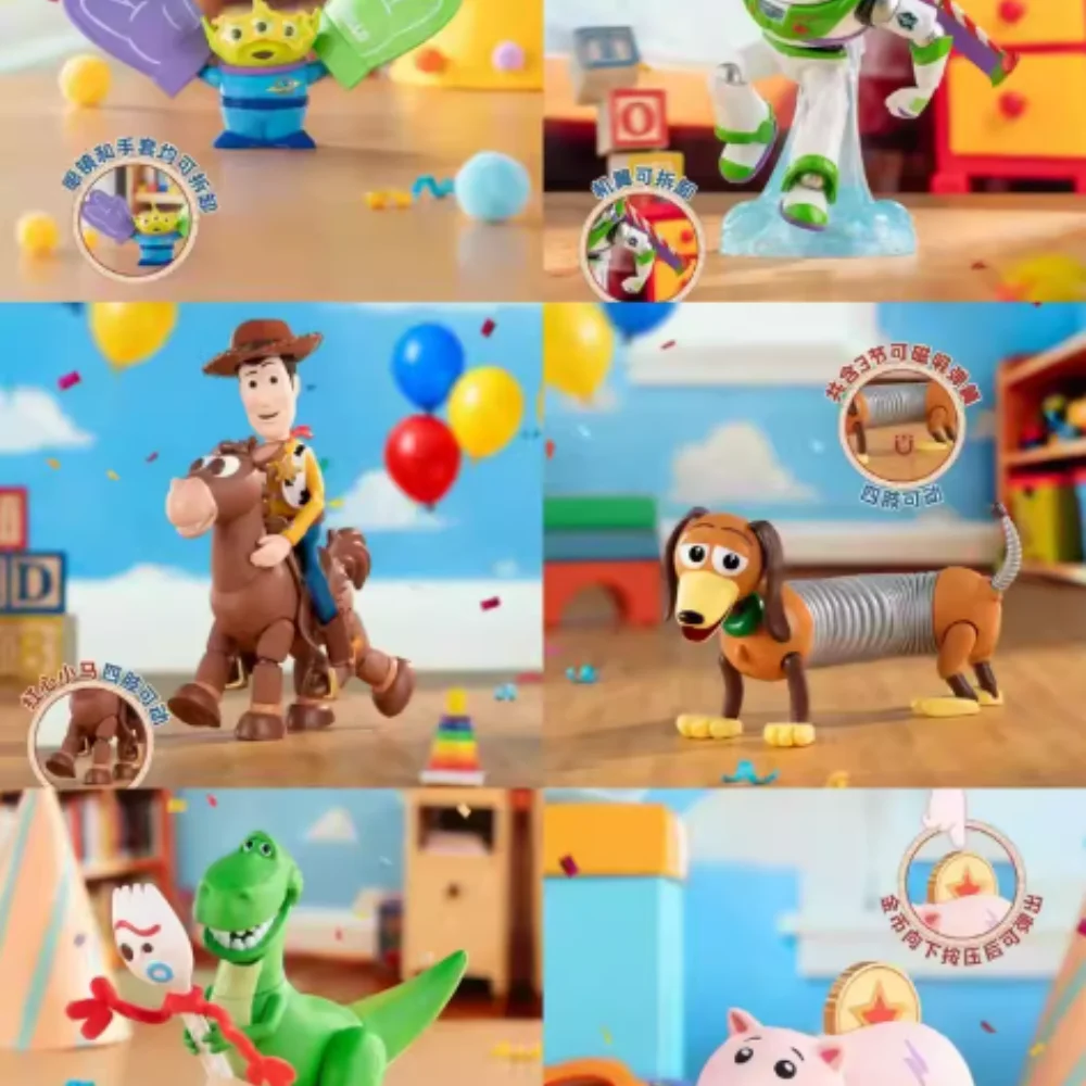 

Подлинная TOPTOY Toy Story, серия игривых моментов, слепая коробка, модные настольные украшения, фигурка, модель игрушки, загадочная коробка, подарок на день рождения