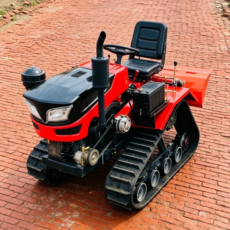 

Customized 2026 Ride-on Tracked Rotary Tiller, Durable Model, High Horsepower Cultivator, Mini Ploughing