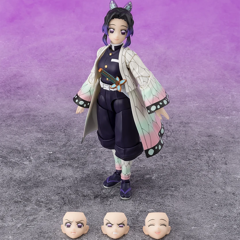 BANDAI S.H.Figuarts Demon Slayer Action Figure Set - Agatsuma Zenitsu & Kochou Shinobu Anime PVC Model Collection for Fans