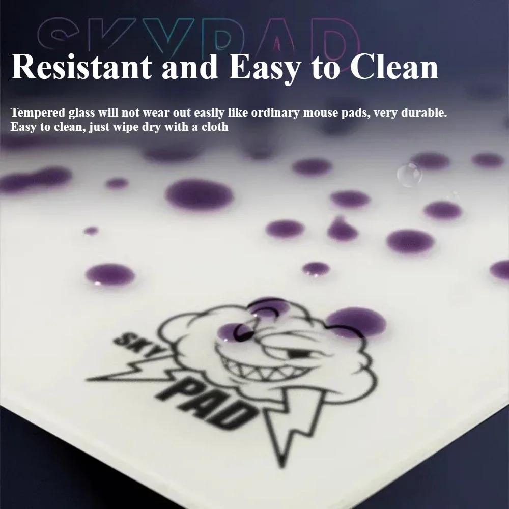 Skypad 3.0 Cloud Glass Grade A Gaming Mouse Pad Smooth Surface Upgrade Coated Large Desk Mat FPS Game Accessories Limited Copy