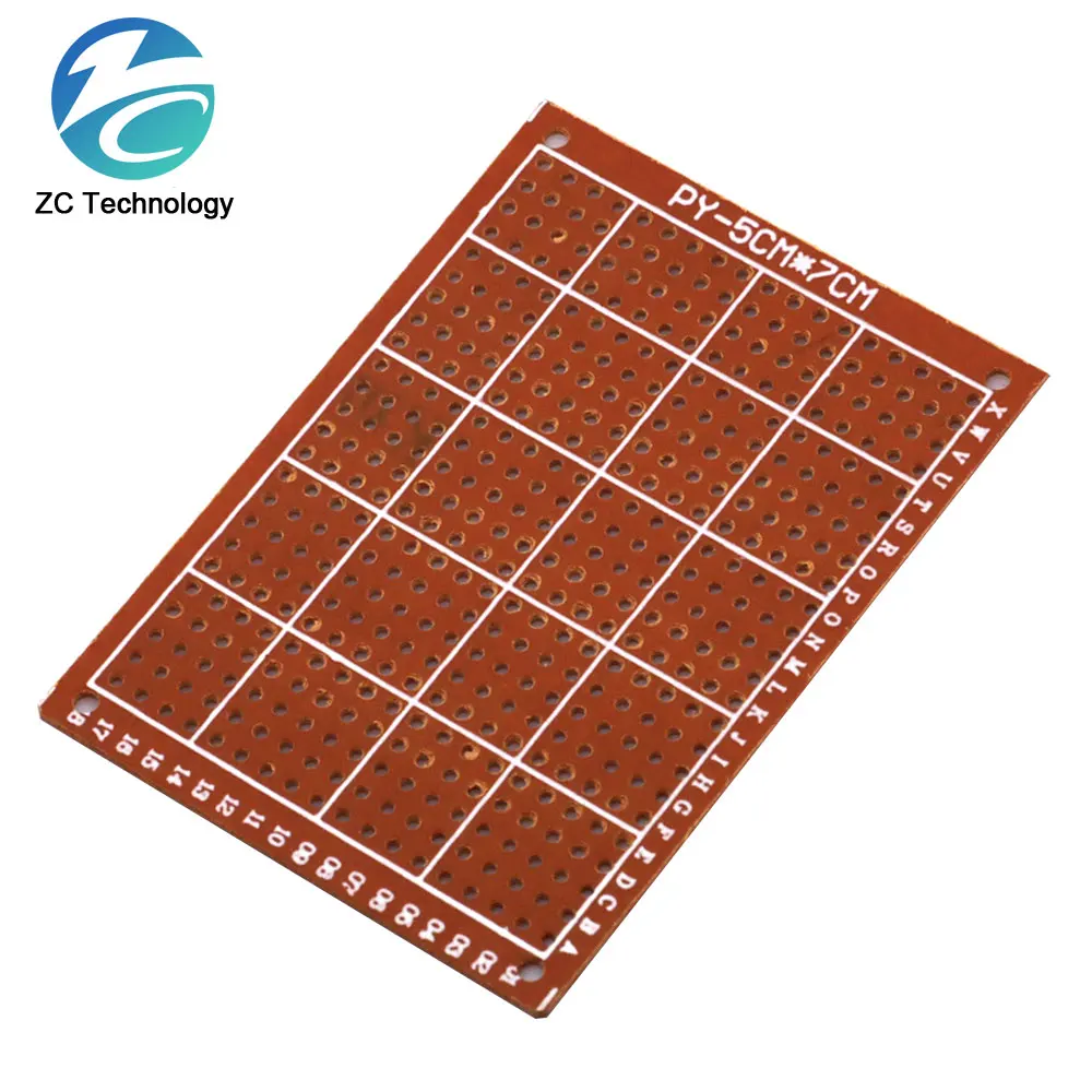 10Pcs 5x7cm 5*7 new Prototype Paper Copper PCB Universal Experiment Matrix Circuit Board igmopnrq