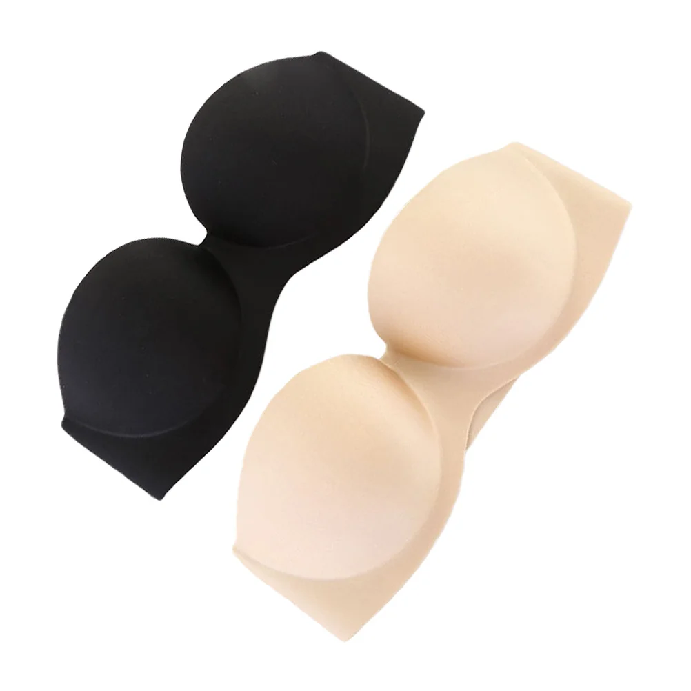 

2 pcs Invisible Bra Underwear Charming Wraps Adjustable Strap Nylon Comfortable Daily Stylish Bras For
