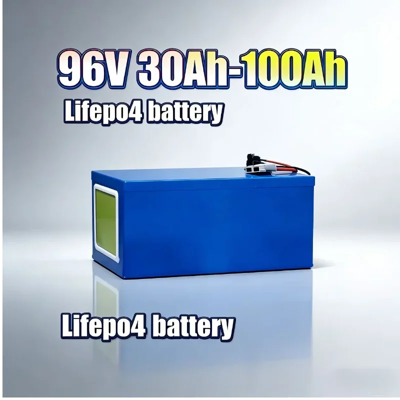 Powerful LiFePO4 Battery Pack with Smart BMS96V | 30Ah 40Ah 50Ah 80Ah 100Ah | For 5000W High-Power Motorthis LiFePO4 battery del